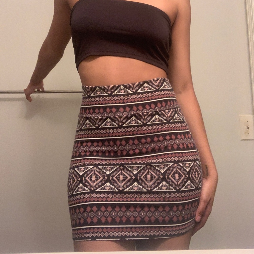 AZTEC BODYCON SKIRT